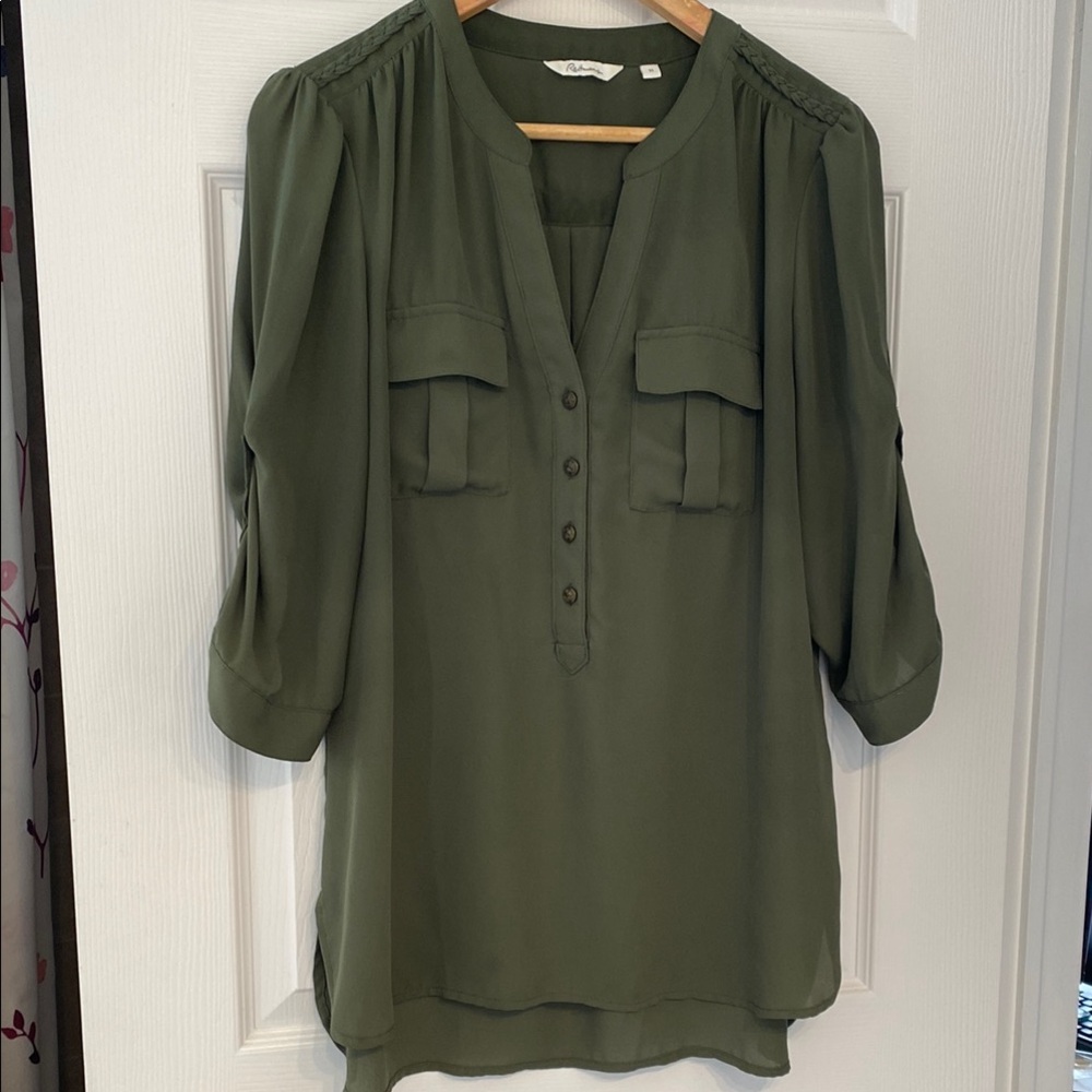 Reitmans Olive Green Women's Tunic Top, size 10